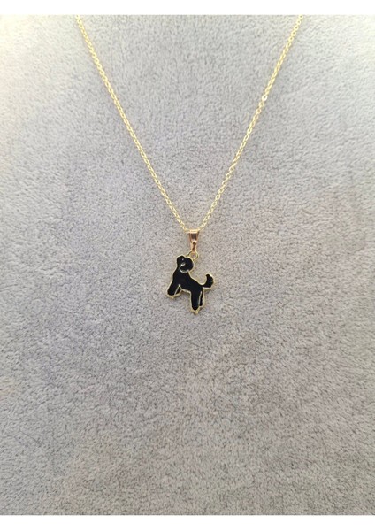 Altın Renk Siyah Köpek Kolye fiyatları