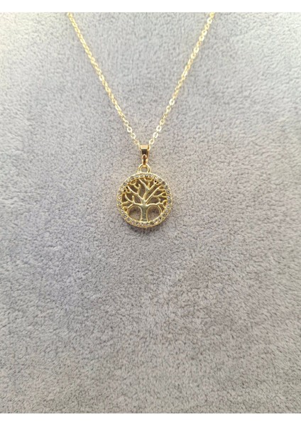 Altın Renk Taşlı Hayat Ağacı Kolye fiyatları