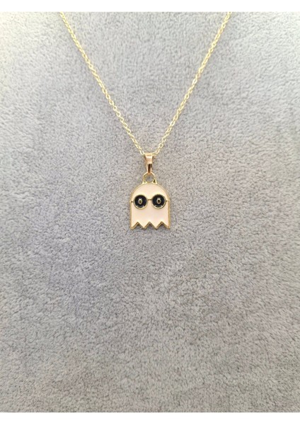 Altın Renk Beyaz Hayalet Kolye fiyatları