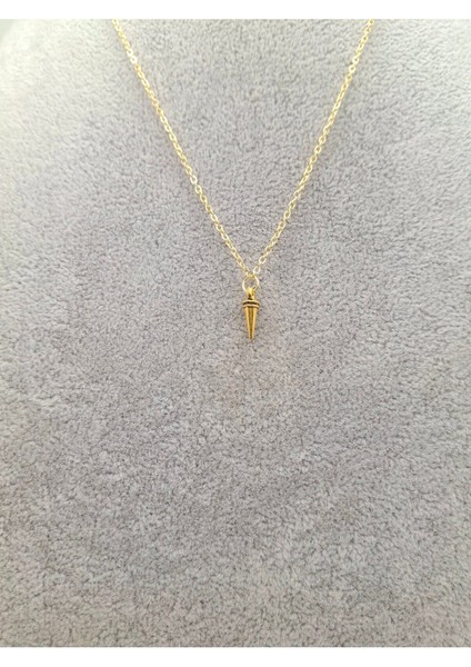 Altın Renk Tasarım Çivi Model Kolye fiyatları