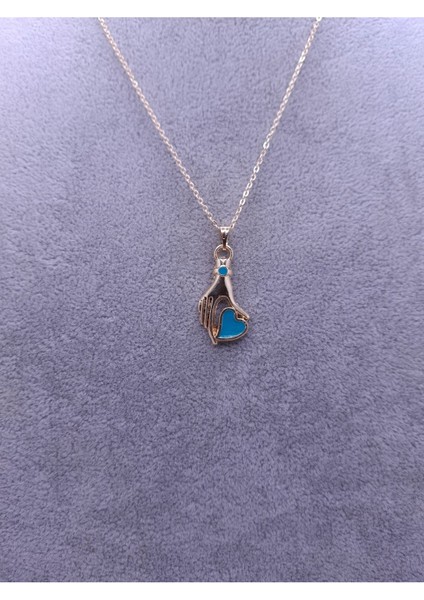 Altın Renk Kalp Tutan El Model Kolye fiyatları