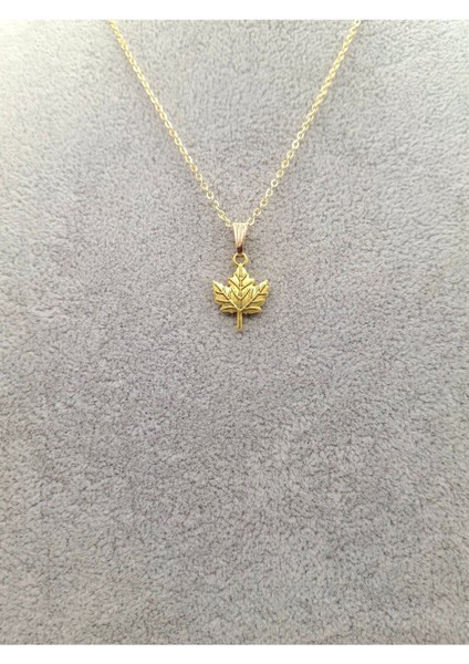 Altın Renk Asma Yaprağı Model Kolye fiyatları