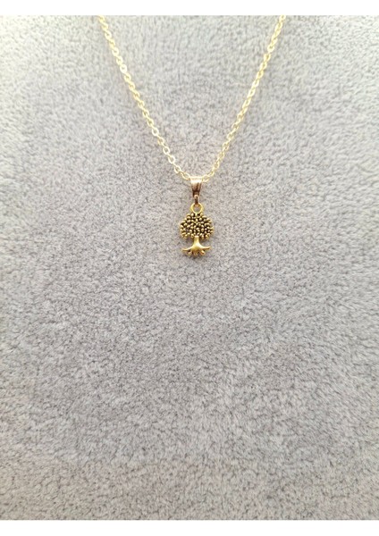 Altın Renk Ağaç Model Kolye fiyatları