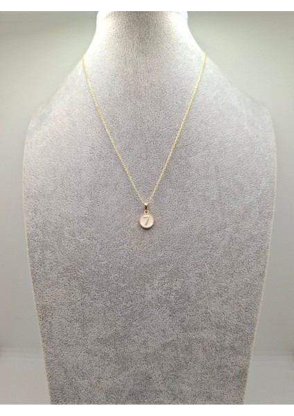 Altın Renk 7 Numara Sayı Kolye