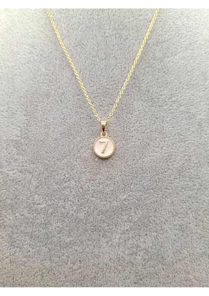 Altın Renk 7 Numara Sayı Kolye fiyatları