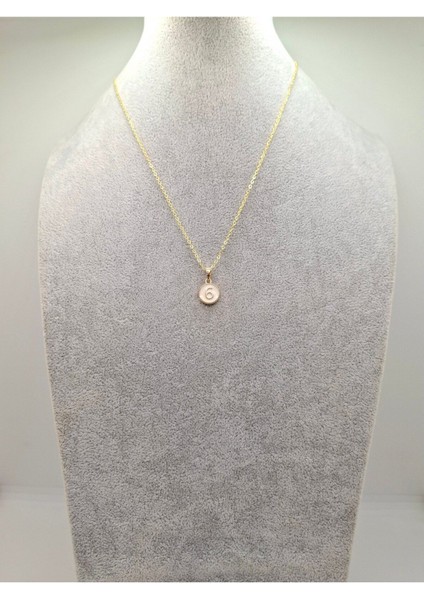 Altın Renk 6 Numara Sayı Kolye