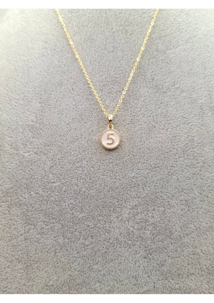 Altın Renk 5 Numara Sayı Kolye fiyatları