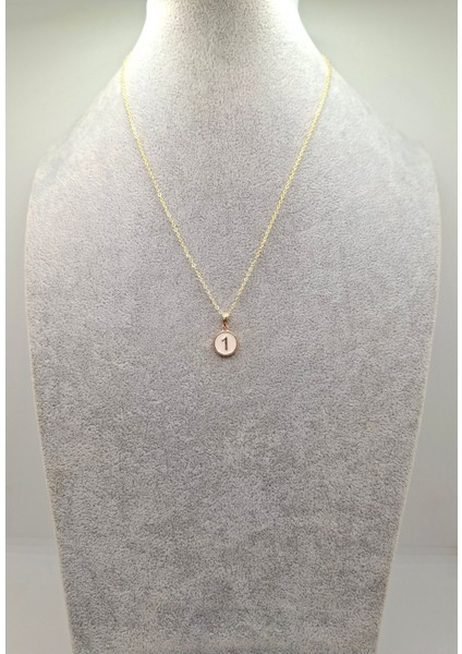 Altın Renk 1 Numara Sayı Kolye