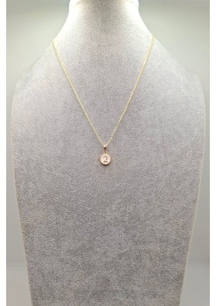 Altın Renk 2 Numara Sayı Kolye