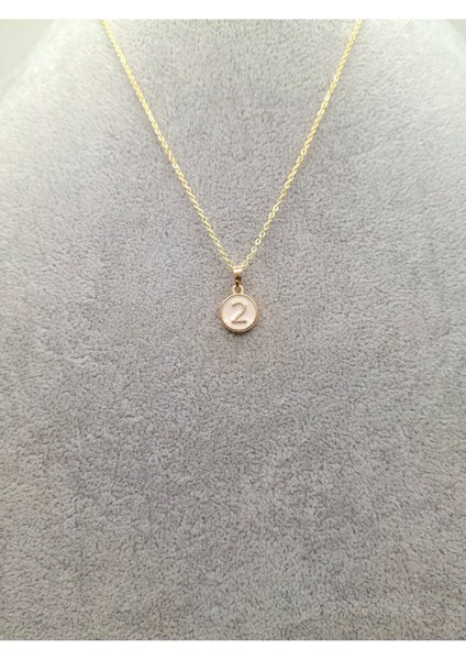 Altın Renk 2 Numara Sayı Kolye fiyatları