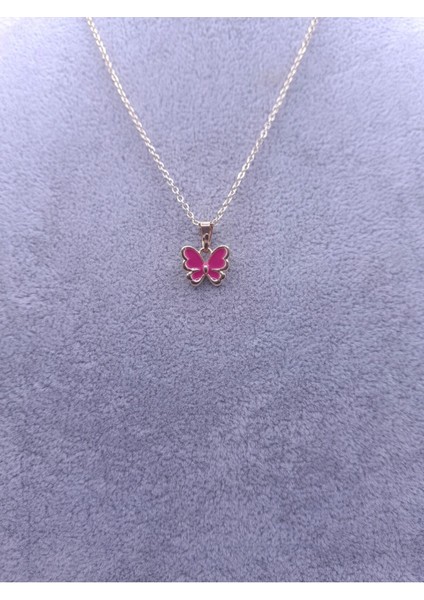 Pembe Kelebek Model Kolye fiyatları