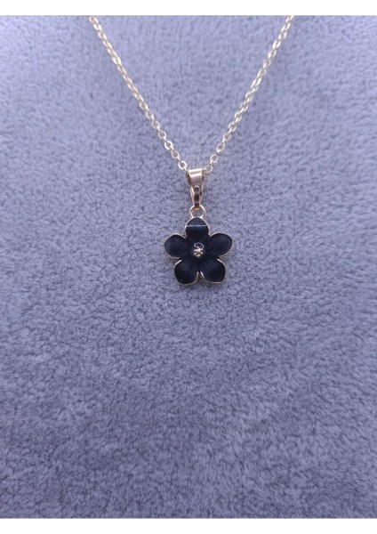 Siyah Çiçek Model Kolye fiyatları