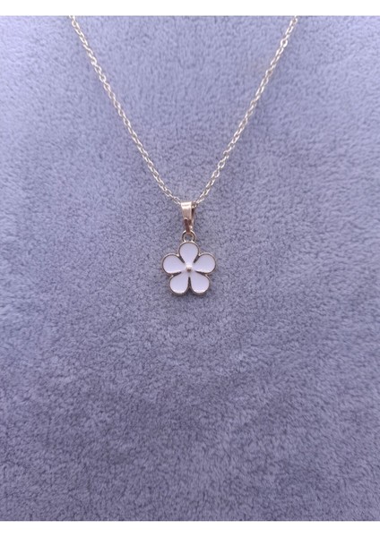 Beyaz Çiçek Model Kolye fiyatları