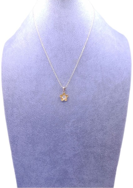 Sarı Çiçek Model Kolye
