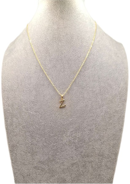 Altın Renk Z Harfi Kolye