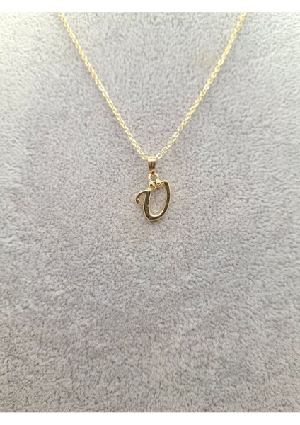 Altın Renk Ü Harfi Kolye fiyatları
