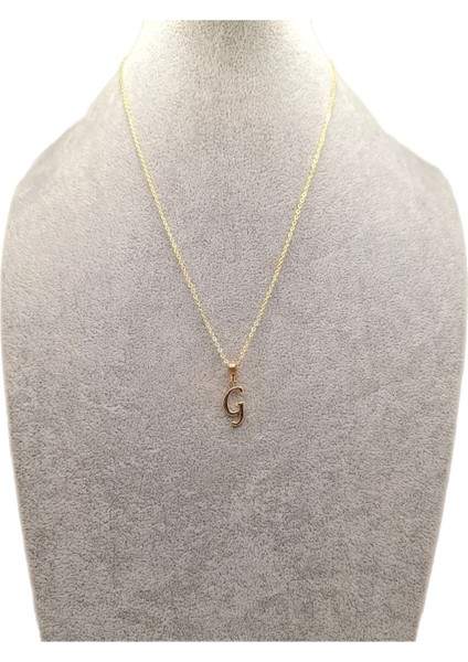 Altın Renk G Harfi Kolye