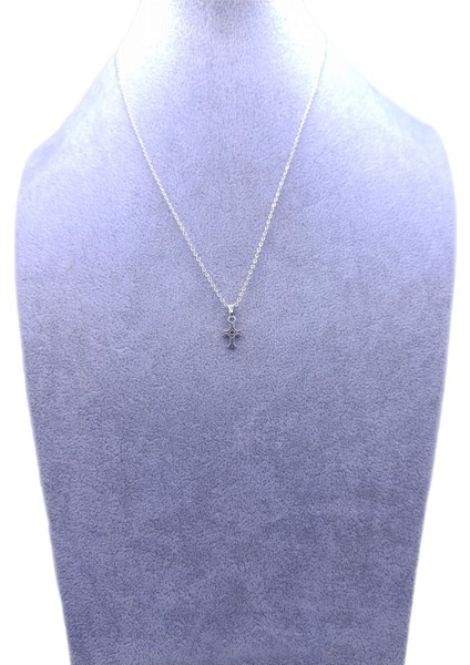 Minimalist Desenli Haç Model Kolye