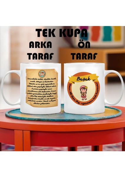 Başak Burcu (Virgo) Türkçe Porselen Kupa Bardak Büyük Boy 300 ml Tek Adet