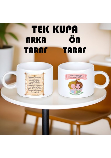 Ikizler Burcu (Gemini) Ingilizce Porselen Kupa Bardak Küçük Boy 150 ml Tek Adet