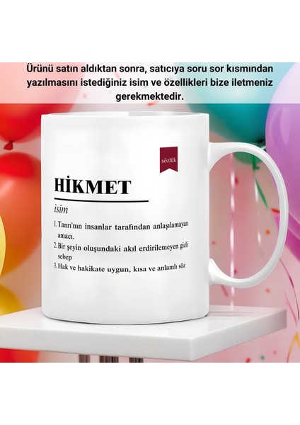 Kişiye Özel Sözlük Tarzı Tanım Kupa Bardak - Büyük Boy (300 Ml) - 1 Adet Kupa Bardak