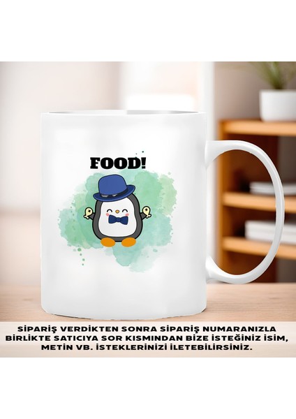 Kişiselleştirilebilir | Kupa Bardak Büyük Boy 300 ml | Sevimli Penguen