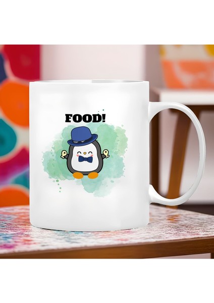 Kişiselleştirilebilir | Kupa Bardak Büyük Boy 300 ml | Sevimli Penguen