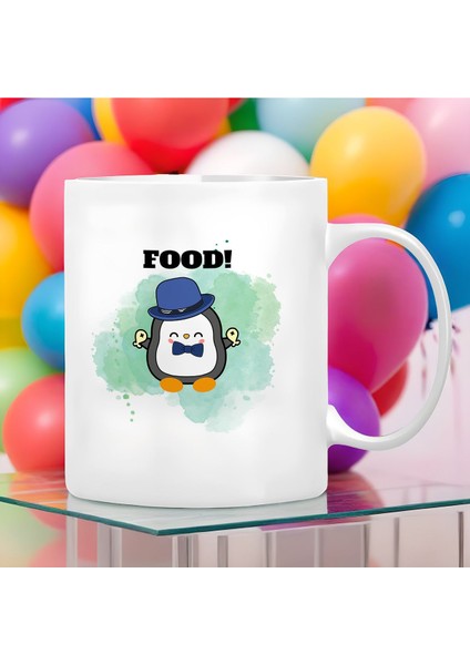 Kişiselleştirilebilir | Kupa Bardak Büyük Boy 300 ml | Sevimli Penguen