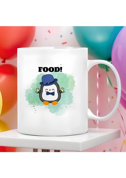 Kişiselleştirilebilir | Kupa Bardak Büyük Boy 300 ml | Sevimli Penguen