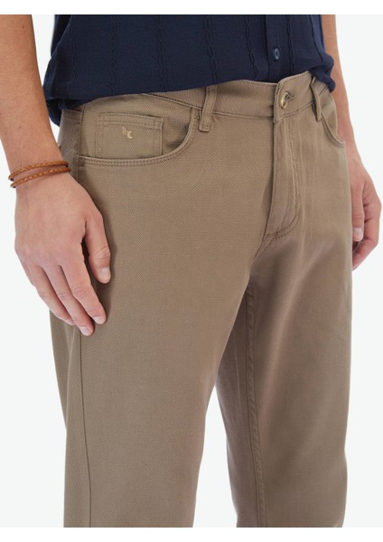 Fındık Düz Dokuma Casual Pamuk Karışımlı Pantolon modelleri