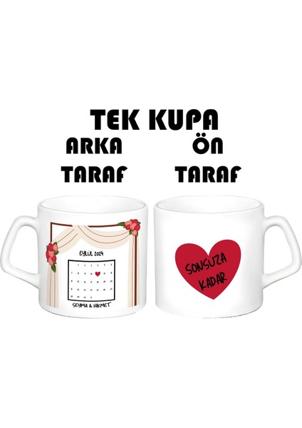 Özel Günler Için Kişiye Özel Isim, Metin ve Tarih Yazdırılabilir - 225 ml Kupa Bardak
