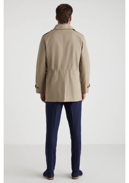 Pamuk Karışımlı Kum Rengi Trençkot indirimleri