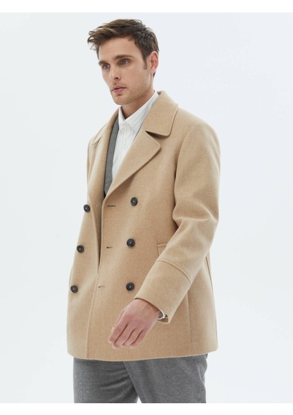 Deve Tüyü Örme Kruvaze Kaban fırsatları