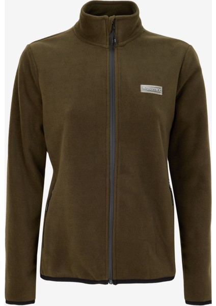 Discovery Expedition Düz Haki Kadın Polar Sweatshırt D4WL-SWT3928