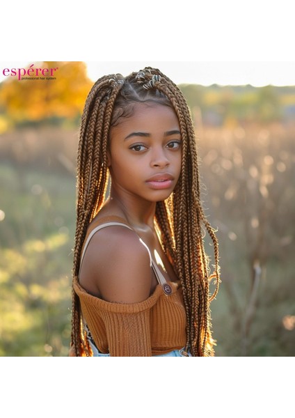 Sentetik Örgülük Saç Esperer 100 Gr. / Küllü Kumral