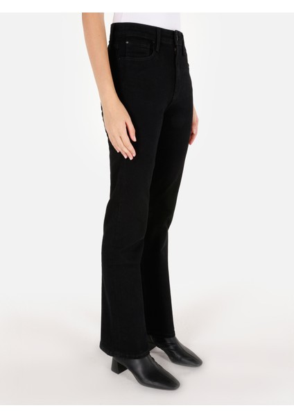 791 Monica Normal Kesim Normal Bel Genişleyen Paça Jean Kadın Pantolon CL1070765