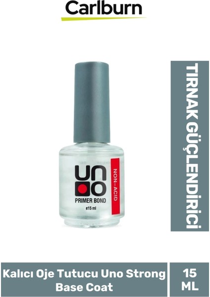 Tırnak Güçlendirici Elastik 48W Cihazlarda Kullanılan Kalıcı Oje Tutucu Uno Strong Base Coat 15 ml