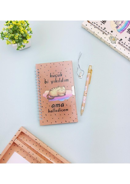 Sevimli Desenli Kilitli Defter ve Kalem Seti modelleri