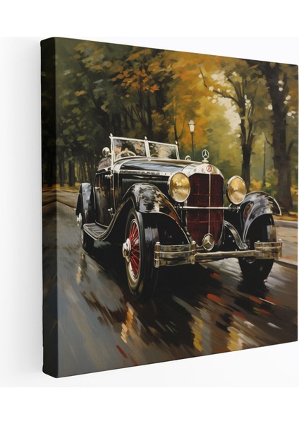 Mercedes Kanvas Tablo - Klasik Yağlıboya Tablo - Duvar Tablosu - Mercedes, Klasik Yağlıboya Tablo, Lüks, Duvar Sanatı, 100X100