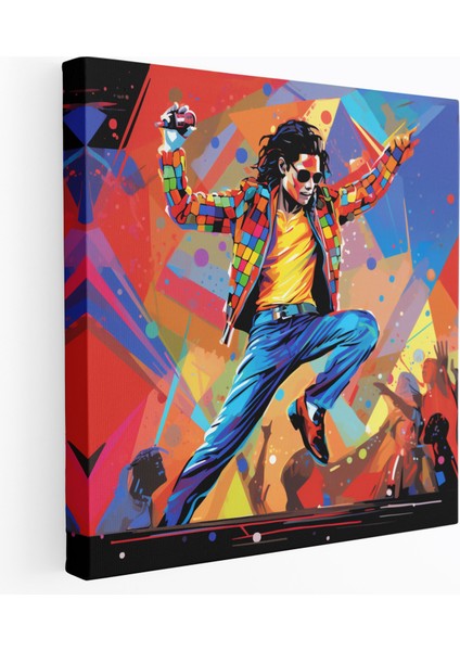 Micheal Jackson Kanvas Tablo - Pop Art Duvar Tablosu - Micheal Jackson, Müzik, Kanvas Tablo, Duvar Sanatı, 100X100