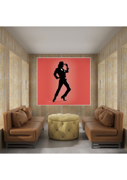 Micheal Jackson Duvar Tablosu - Minimalist Siluet - Micheal Jackson, Minimalist Siluet, Micheal Jackson, Kanvas Tablo, 100X100 fiyatları
