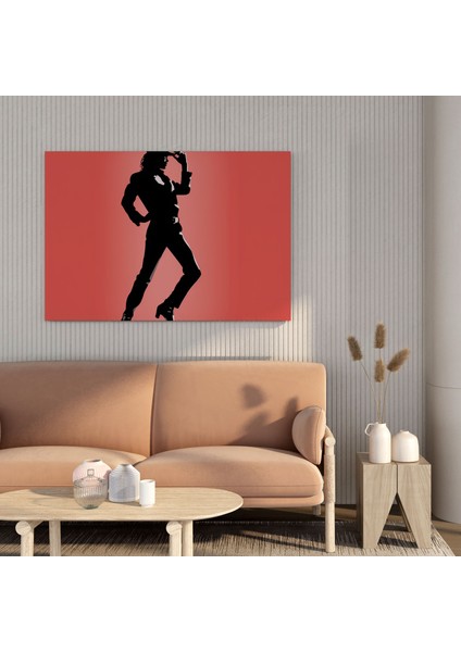 Micheal Jackson Duvar Tablosu - Minimalist Siluet - Micheal Jackson, Minimalist Siluet, Micheal Jackson, Kanvas Tablo, 100X100 modelleri