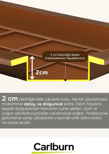Bpa Içermez Esnek Dayanıklı Büyük Yüksek Isı Dayanıklı Dubai Çikolata Silikon Kalıbı Kabı 1 Adet