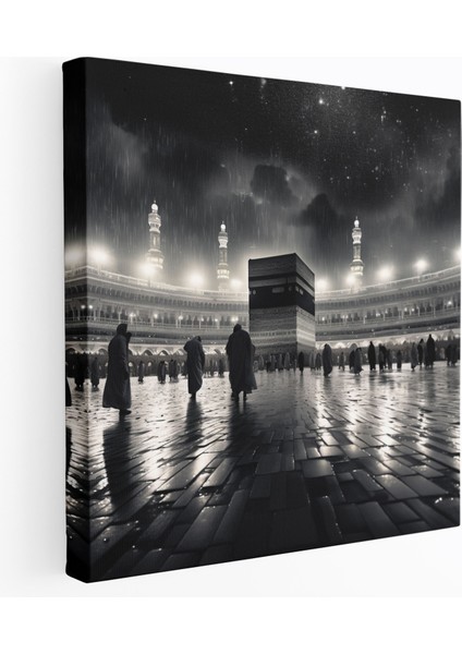 Kabe Duvar Tablosu - Kabe, Huzur, Huzur, Ev Dekorasyonu, 100X100
