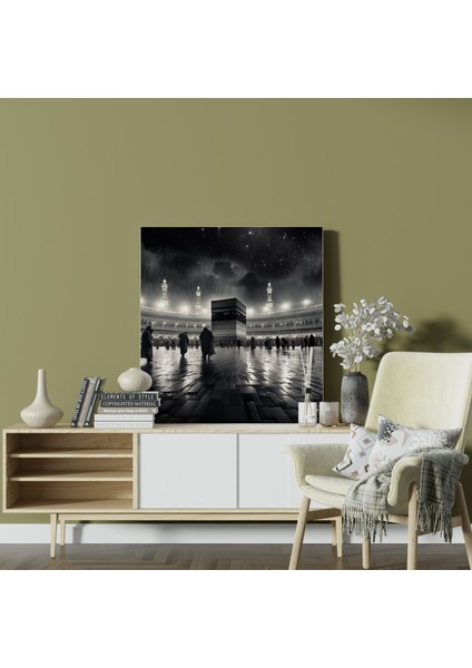 Kabe Duvar Tablosu - Kabe, Huzur, Huzur, Ev Dekorasyonu, 100X100 modelleri