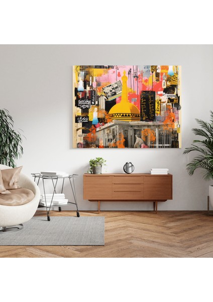 Kabe Pop Art Kanvas Tablo - Kabe, Pop Art Kolajı, Ikonik Görüntüler, Duvar Sanatı, 100X100 fiyatları
