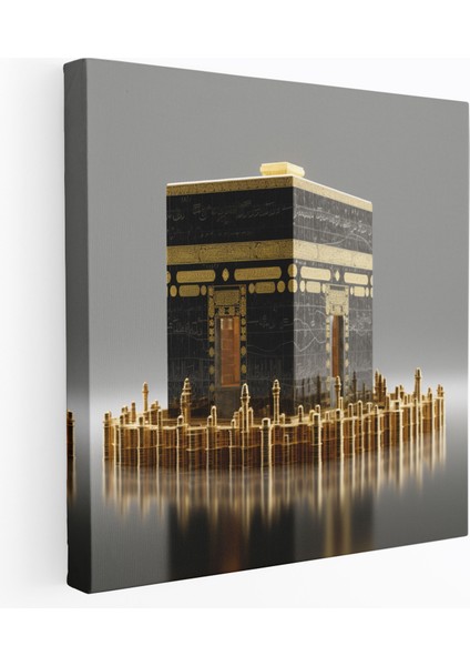 Kabe Kanvas Tablo - 3D Rendering Duvar Tablosu - Kabe, Ev Dekorasyonu, Duvar Dekorasyonu, Kabe, 100X100