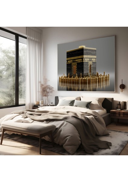 Kabe Kanvas Tablo - 3D Rendering Duvar Tablosu - Kabe, Ev Dekorasyonu, Duvar Dekorasyonu, Kabe, 100X100 fiyatları