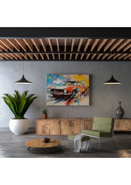 Bmw Soyut Ekspresyonist Kanvas Tablo - Bmw, Ev Dekorasyonu, Bmw, Soyut Ekspresyonist Tablo, 30X30 fiyatları