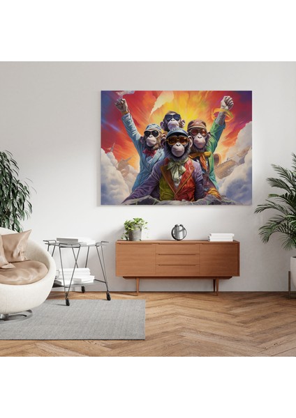 Motivasyon 3 Maymun Kanvas Tablo - 3 Maymun, Kanvas Tablo, Kanvas Tablo, 3 Maymun, 30X30 fiyatları